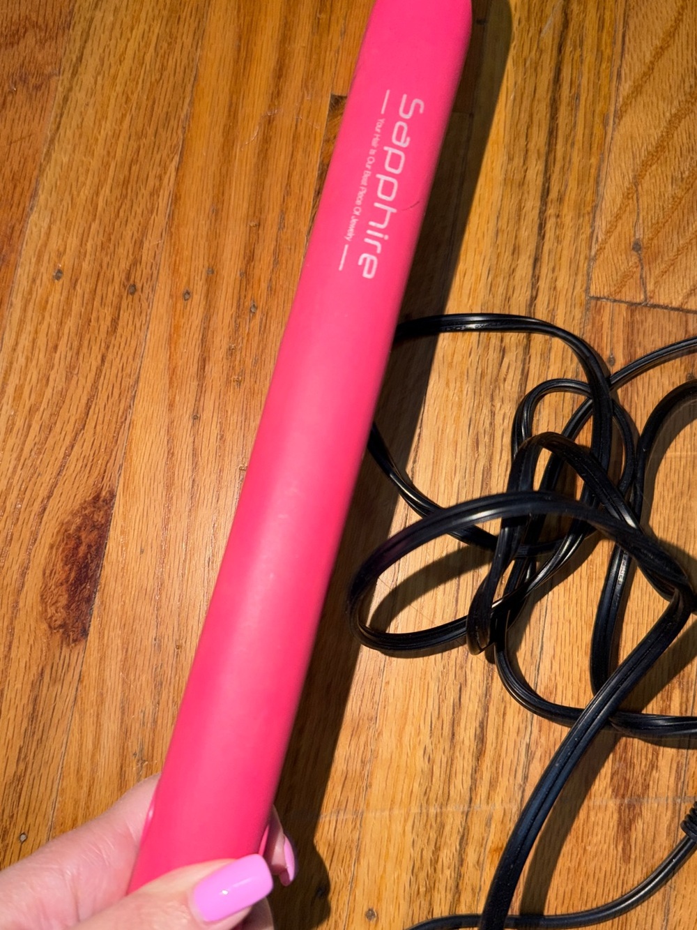 Pink Flat Iron Hair Straightener - Pink